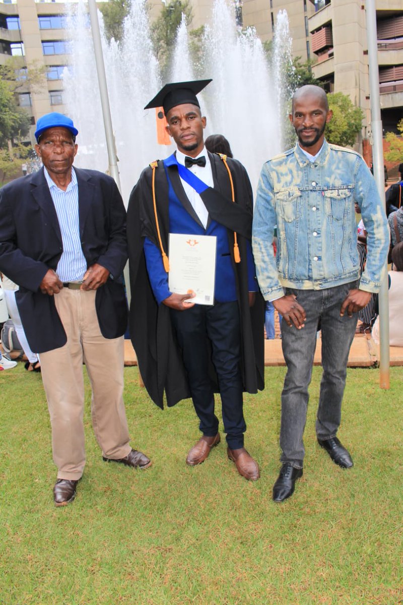 SManamela's tweet photo. Congratulations to my younger brother.π
We so proud of u Mohlaloga.
@go2uj thank u
#UJGrad2019
#Ujgradutes
#ujgraduation https://t.co/HQeV897u02