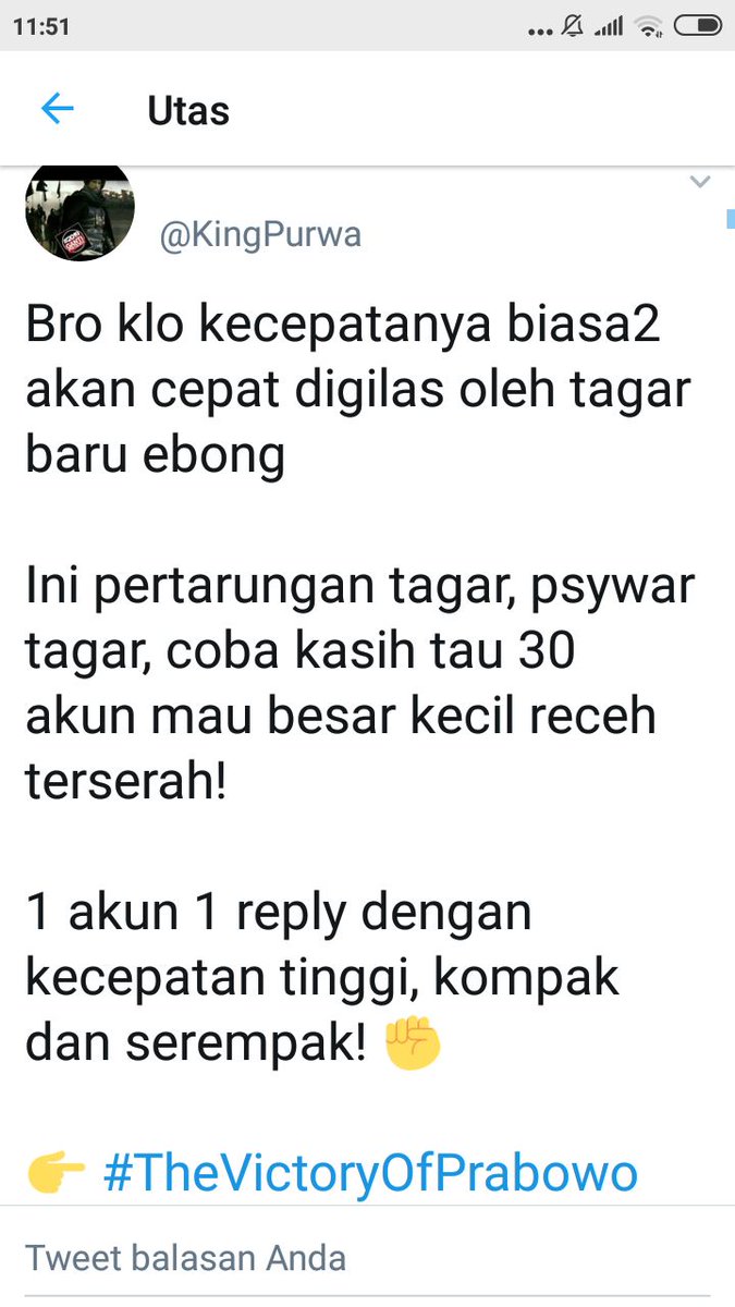 PartaiSocmed's tweet photo. Tuh, ada yg kejang2 lagi tuips! 

Ayo bikin tambah kejang2 dgn makin melambungkan tagar #JokoWinElection 

Kita buktikan silent majority bersatu tak bisa dikalahkan! 💪 https://t.co/FiRg8JD02p