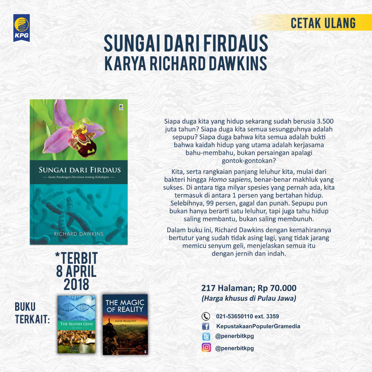 penerbitkpg's tweet photo. Usai memilih pemimpin untuk negeri ini, waktunya pilih buku apa yang mau dibaca hari ini. Sudahkah kamu memilih, Bookmanias? #Pemilu2019 #PuYi #TehdanPengkhianat #SungaidariFirdaus #SimpleMiracles https://t.co/AiDAnB7QCE