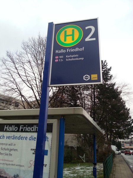 Essen has Germany’s most threateningly named bus stop