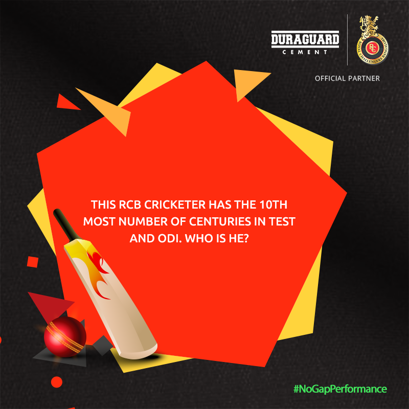 NuvocoVistas's tweet photo. Like our page and Participate in the #NoGapPerformance #RCBQuiz #IPL2019 #ContestAlert Answer a simple question and win exciting prizes. #Nuvoco #Question11 https://t.co/Mmc3wkrV6b