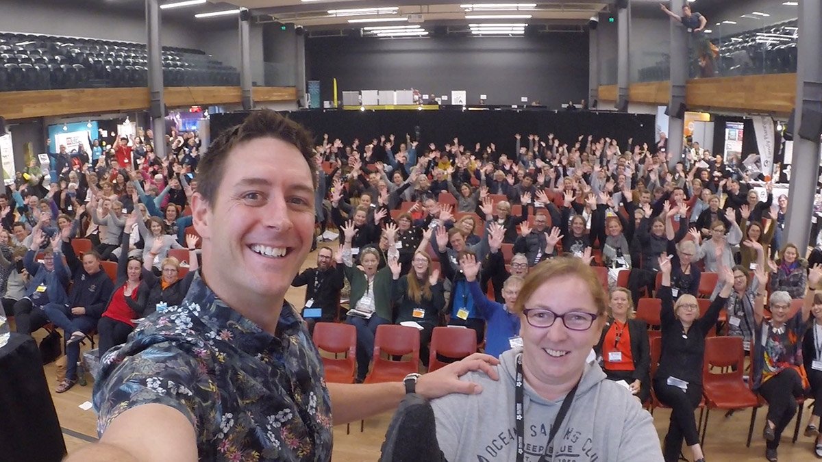 Super privileged to be a keynote speaker at the first NZ Primary School Teachers' Conference in Wellington this week. I spoke to some of NZ's incredible teachers about how crucial it is for them to be prepared to step outside of their comfort zone and build effective teams!