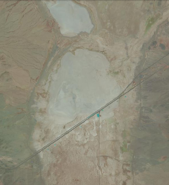 NMClimate's tweet photo. 0.12" of rainfall at our Lordsburg Playa @METER_Group weather station at Road Forks this evening (April 16). Good news of rain for that location right before a windy day. Playa has been dry this spring. Landsat 8 quick look image from April 11.#nmwx https://t.co/KJdKgGg00Y
