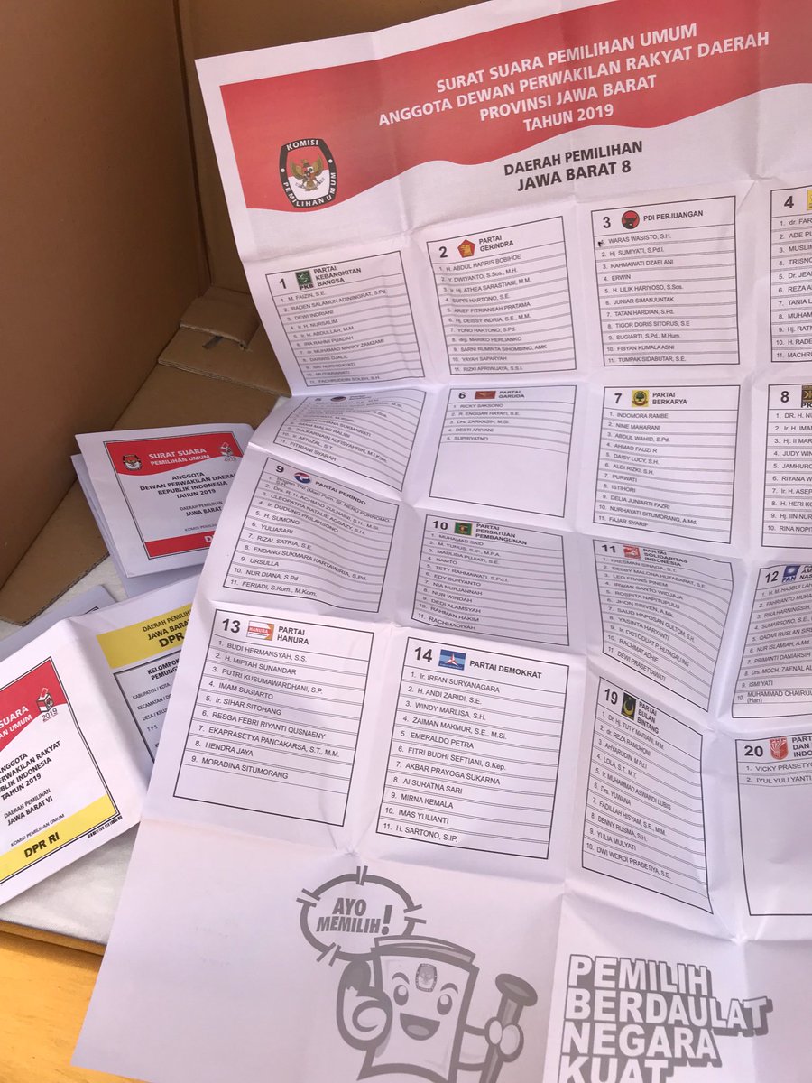 Ibarat mengerjakan UN (Ujian Nasional) kerjakan yang mudah dulu, baru yang sulit. Milih Presiden mudah sekali. Begitu milih DPD untung ada fotonya meski tidak kenal. Tapi begitu milih DPR &amp; DPRD bingung. Tidak ada yang kenal namanya, apalagi prestasinya. Akhirnya milihnya ngawur.