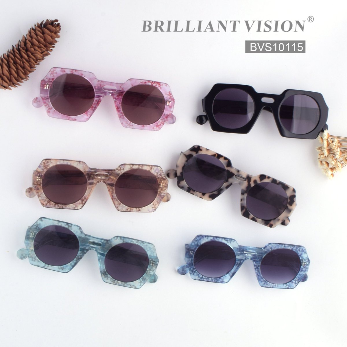 bvsunglasses's tweet photo. Sunglasses 
Model NO.: BVS10115
Color NO.: C1-C6
Frame Material: Acetate
MOQ：300 pcs per model / 100 pcs per color

https://t.co/ii9tQGKihA

#eyewear #eyeglasses #optical #frames #sunwear #sunglasses #fashion #accessories #acetateframes #handmade #inChina https://t.co/iFncTdOeZs