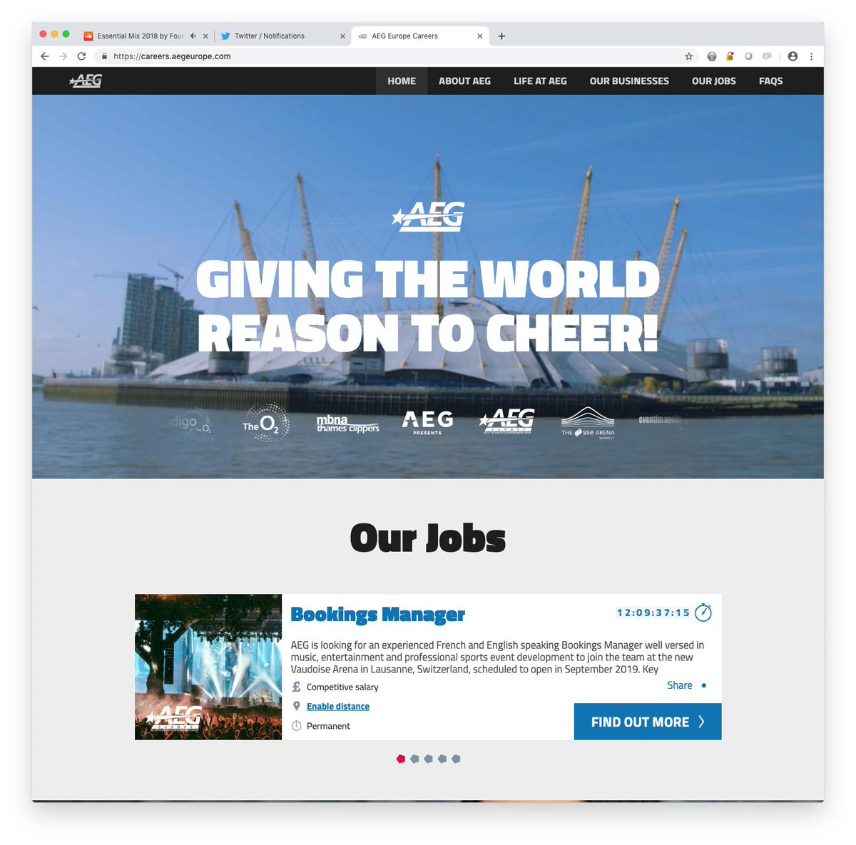 oliverhorsman's tweet photo. #dailycreation Really proud to have just finished work on the new #recruitment #website for #aeg https://t.co/LjvhXIol6V https://t.co/nkvKWSLOus https://t.co/Sj3Ghot0gB