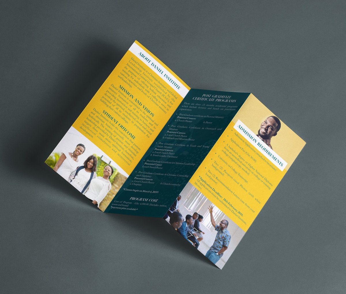 breezebrandgh's tweet photo. Ealier this year, we worked with @DanielInstitute and helped them with design and printing of their publicity materials which included fliers,  brochure and pull up banners.

#Breezebrand #brochure #design #print #fliers #illustration #publicity https://t.co/roqTwgQQ25