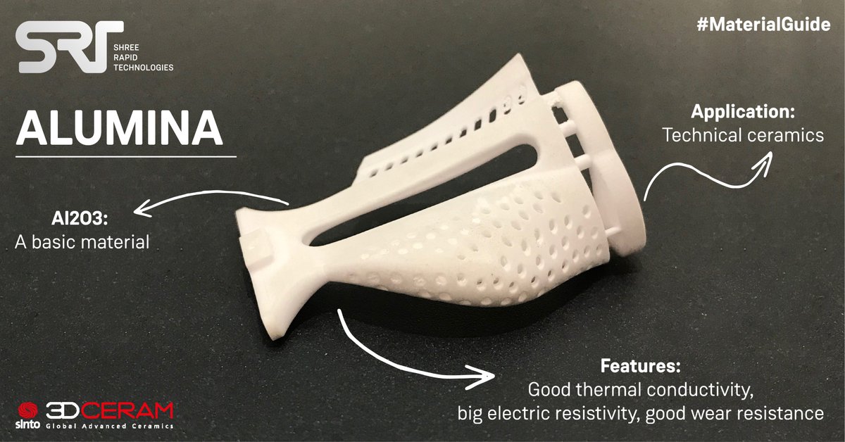 ShreeRapidTech's tweet photo. Not just alumina, 3D Ceram has a wide range of consumables for 3D printing, suitable for CERAMAKER printers.
To know more, contact us or visit https://t.co/rn8A4ArEZ5.
@3DCeram
#MaterialGuide #3DPrinting #3DPrinter #3DCeram #Alumina https://t.co/190A9tAj4c