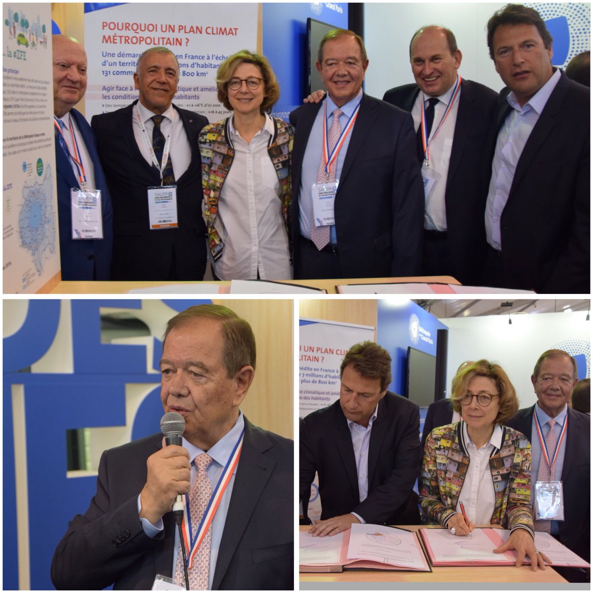 GrandParisMGP's tweet photo. Signature de la convention de partenariat pour l’entretien du cours d’eau du #Morbras en présence de @patrick_ollier, @sy_berrios, @mcciuntu, @ASantini_UDI et Hocine Ouimari, président du syndicat pour l’aménagement du Morbras #GEMAPI https://t.co/3KJa9AGaBL