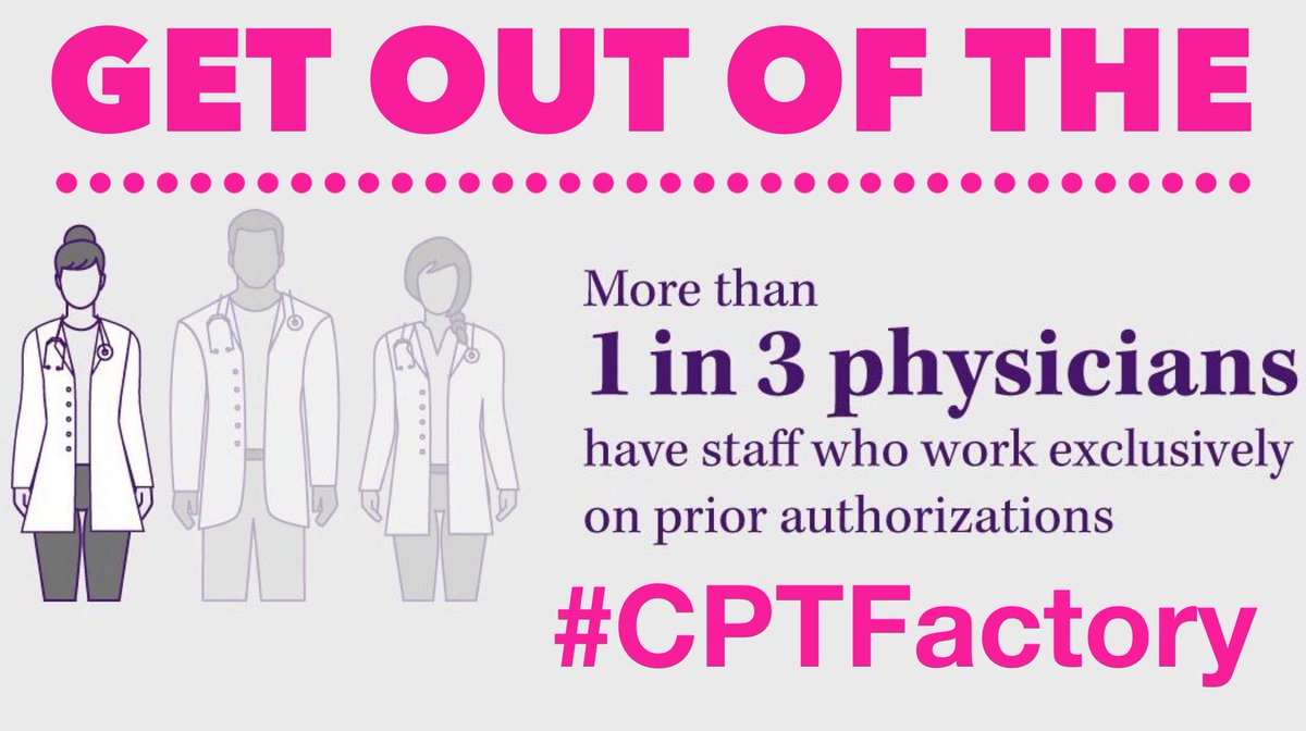 LeahHoustonMD's tweet photo. Employed physicians work in an #RVUFactory, but even Private Practice Doctors work in a  #CPTFactory we need to get out of the sweat shop of managed care. We are highly skilled and we deserve better- it’s time to say NO! Who’s with me? #SoMeDocs 
@HPECDAO @PPA_USA https://t.co/L8m34Xi8Qi