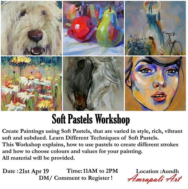 amrapali_art's tweet photo. Soft Pastels Workshop at Amrapali Art Studio.

Get creative this weekend.

DM/Comment to Register!
.
.
.
.
#pune #puneinstagrammers #puneevents  #instapune #punephotographylovers #punegigs #koregaonpark #vimannagar #thingstodoinpune #punekar #puneclickar… https://t.co/tgAHcEbS3I https://t.co/pjpvrC00or