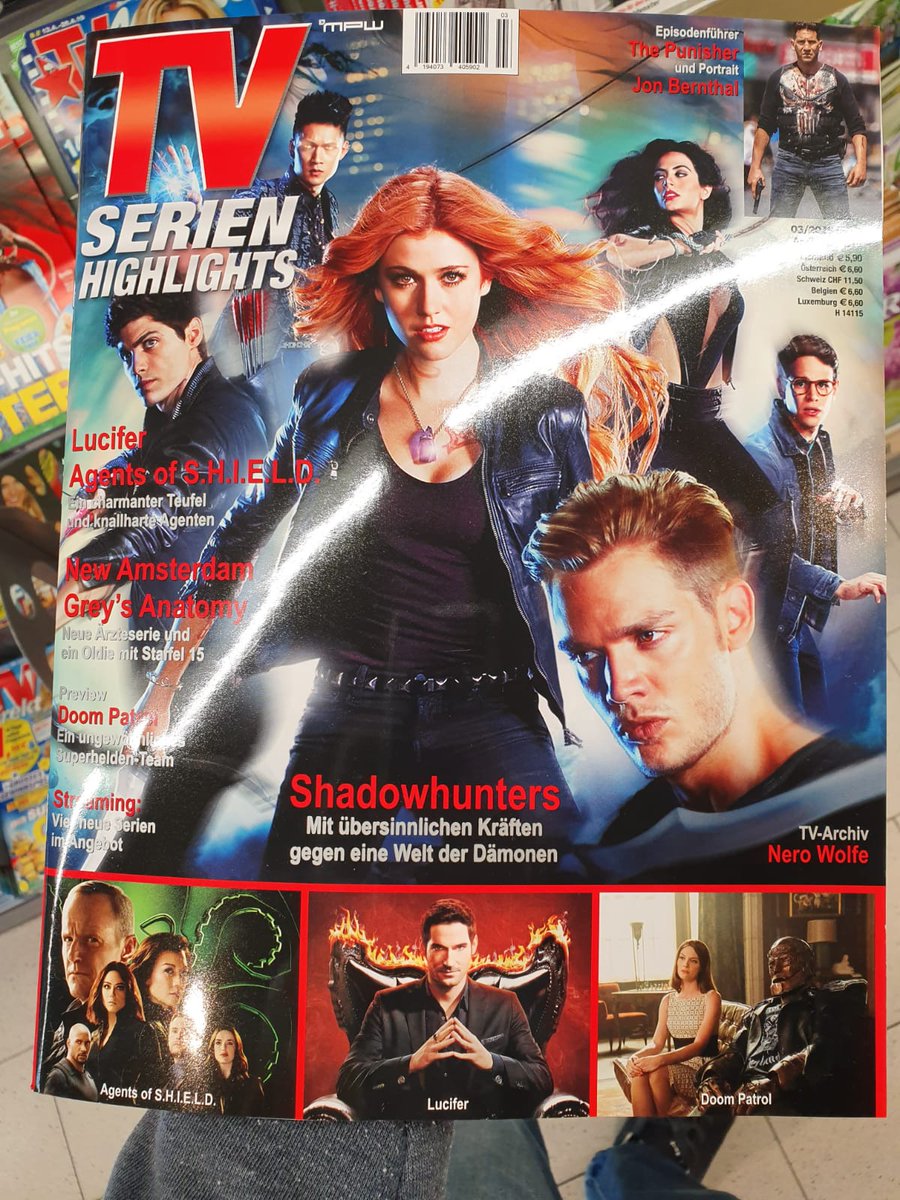 ShadowfamD's tweet photo. #Shadowhunters promotion in a German TV magazine (1/2)

#SaveShadowhunters https://t.co/3vktOJlFYD