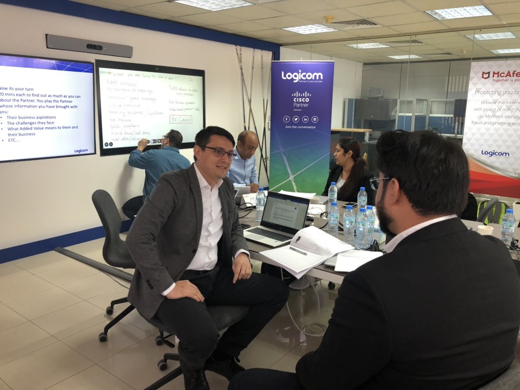 LogicomDisti's tweet image. The Logicom @Cisco team held a successful Key Account Management internal workshop this week in our Dubai #LogicomDemoCafe, focusing on adding value to each partner interaction. See a snapshot from the interesting 2-day session here:
#LogicomLife #WeAreCisco #CiscoPartners