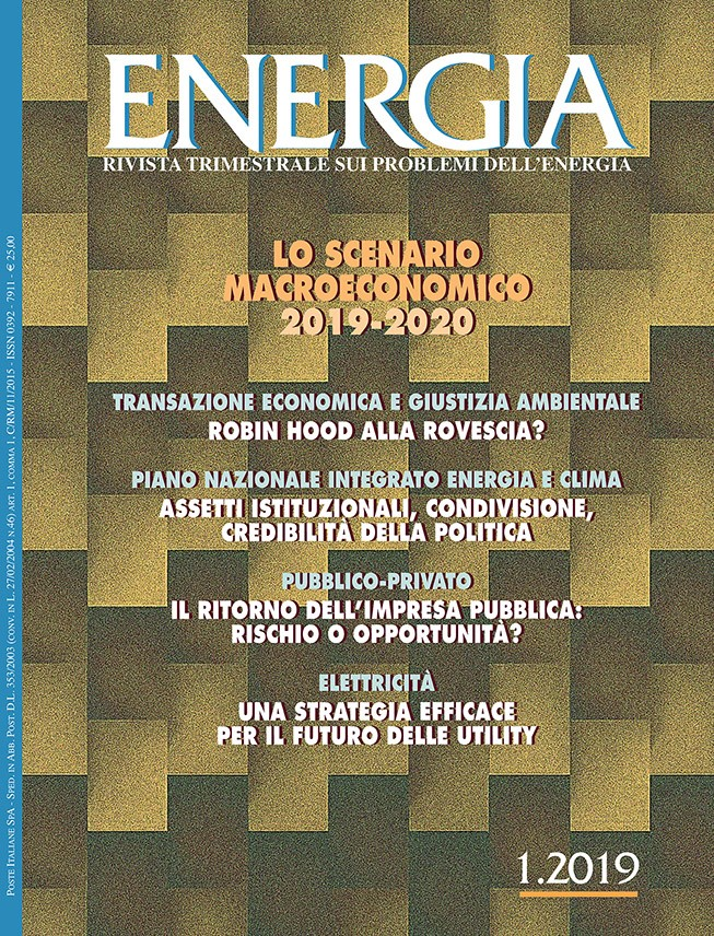#Energia 1.2019: English index and abstracts
-The next recession
-“How” not only “what” to do to implement a national #energystrategy
-The social acceptability of the #energytransition
-The return of the States in the #energygovernance
rivistaenergia.it/2019/03/energi…