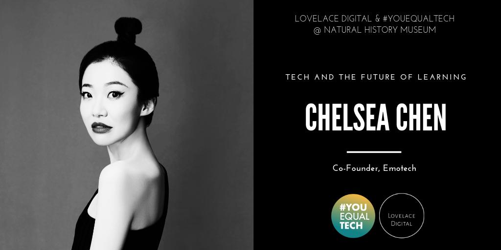 lovelacedigi's tweet image. YES! Chelsea Chen is with us at @NHM_London later this month! Excited to hear about #AI in the classroom &amp;amp; how a marketing and art 🎨 background led to her building @ollyemotech - a robot 🤖 with personality 
🎫 : buff.ly/2Uzv7Xv
#LovelaceDigital #YouEqualTech #Inclusion