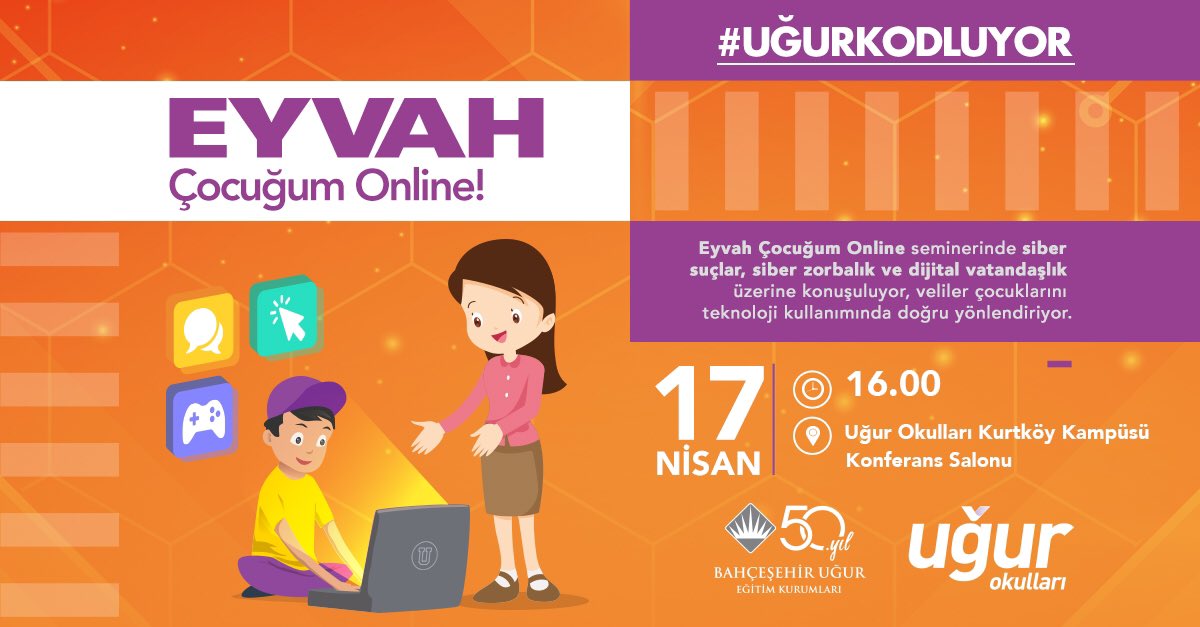 EYVAH ÇOCUĞUM ONLINE SEMİNERİNE DAVETLİSİNİZ