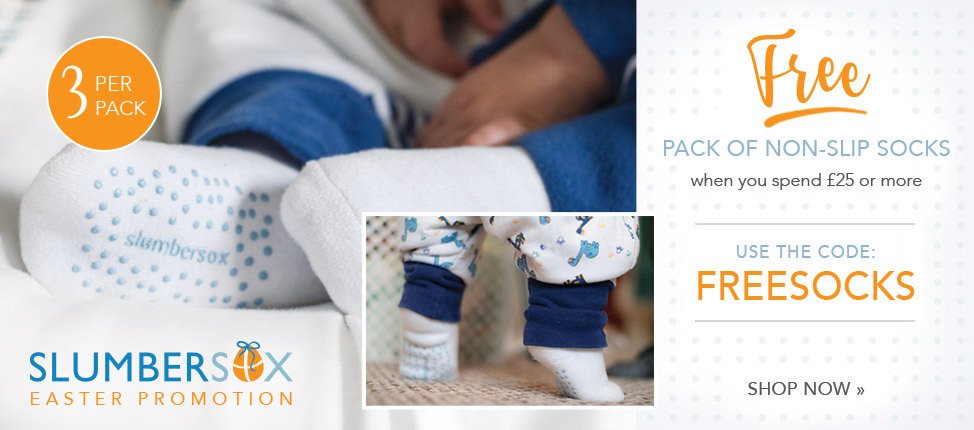 slumbersacuk's tweet image. FREE Pack of Non-Slip Socks when you spend £25 or more. Add your socks and use the code FREESOCKS at the check out. 

Shop now&amp;gt;&amp;gt; bit.ly/2KGX2kx

#EasterPromotion #Freebies #BabySleepingBag