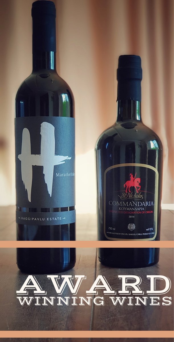 Haggipavlu's tweet photo. 12th Cyprus wine Competition 2019
#maratheftiko #commandaria Gold medal awards . #haggipavlu #wines https://t.co/OjYKMTBc5l