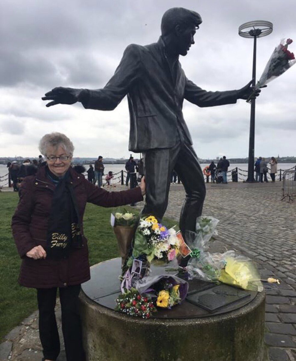 clarembooth's tweet photo. @iBillyFuryITOY @BillyFuryMuseum Happy Birthday Billy, I’m off to take my mum Sylvia to Liverpool today, our usual 17th April trip, it’s her birthday too and she is and always will be a lifelong fan (since 1958), happy birthday to Billy and my mum 😍#billyfury https://t.co/VGV2qeP64Q