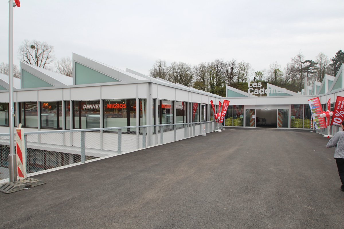 Willkommen an Migros und Denner auf unserem Areal Les Cadolles in Neuchâtel
Die Eröffnung von diesen neuen Nahversorgungsläden hat gestern stattgefunden.