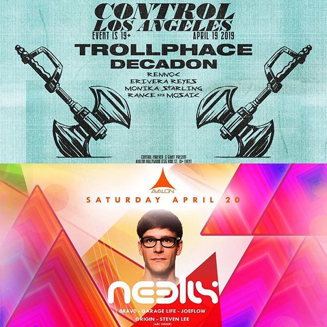 RaveLoop's tweet photo. 🍀Enter #PromoCode RAVESAVE for 10% OFF your #Trollphace #Decadon #Neelix @ #AvalonHollywood tix 👉https://t.co/nZSkwcF6LA @trollphace @decadon @neelixmusic
#RaveMeetup
#TranceMeetup
#TranceFamily
#ControlFridays
#ControlForever
#Avaland
#AvalonSaturd… https://t.co/OV1OSIf9fW https://t.co/l5RqXUQYUT