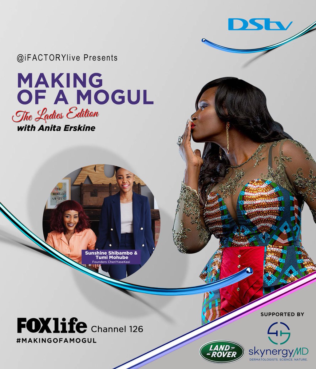 TheAnitaErskine's tweet photo. Sunshine Shibambo & Tumi Mohube built award winning careers, with an unconventional way of tackling strategy, creativity & experiential events. Tonight on #MakingOfAMogul, 6:10pm on @FoxLifeAfrica. Powered by @ifactoryLive Supported by @alliancemotorsgh & @SkynergyMD https://t.co/7N4bKjZlUn