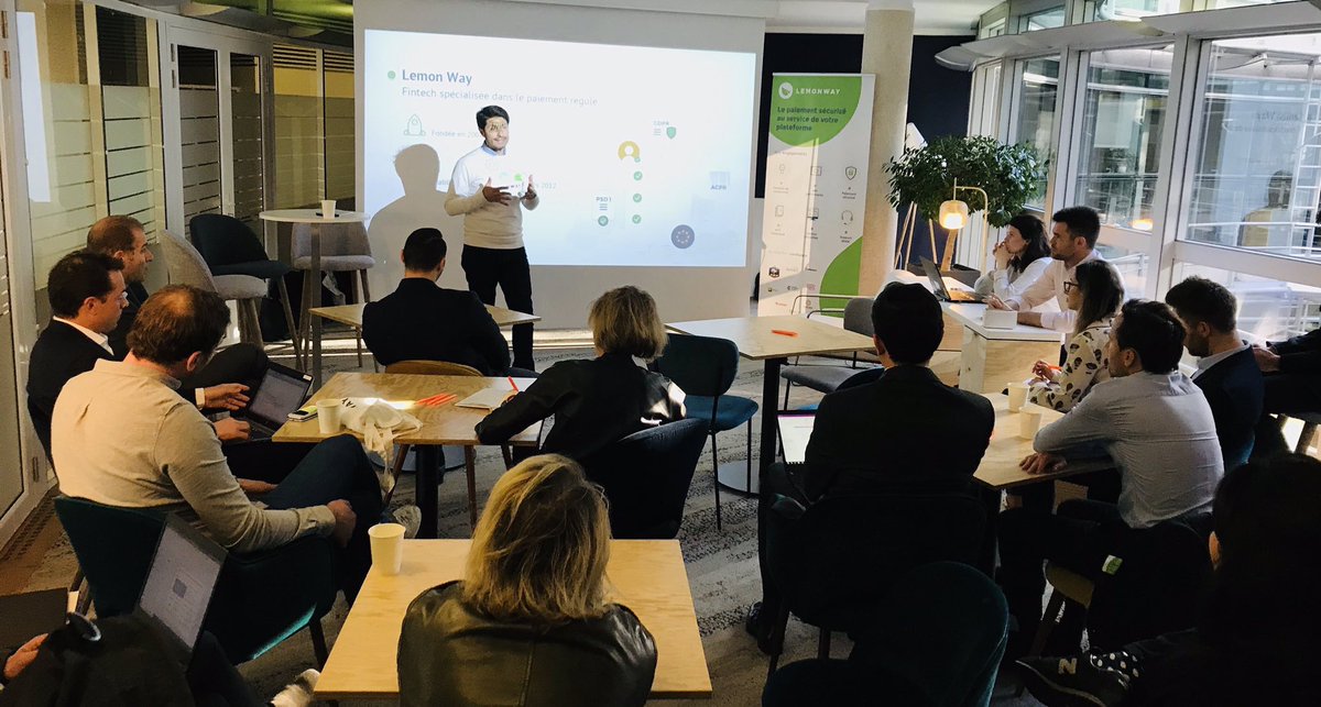 LemonWay's tweet image. [#LemonBoost🍋🔋] #Marketplace &amp;amp; #Crowdfunding : quelles tendances pour le futur ? C’est parti pour une matinée riche en contenu et en échanges avec @Wizaplace @Particeep @october @comet_freelance 
Merci à notre partenaire @ExtonConsulting pour son accueil au top ! 👍🏼