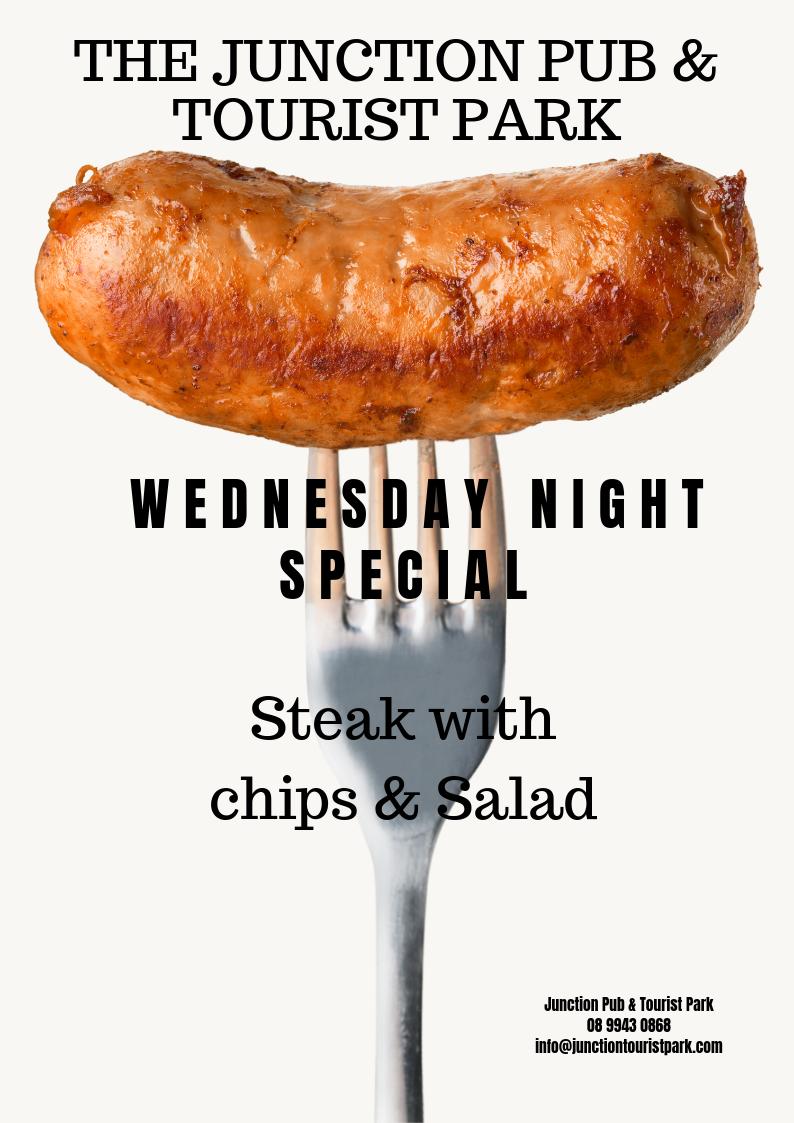 junctionpubtou1's tweet photo. It's time for a new special tonight, steak night! What a treat 🙌 
Contact us:08 9943 0868 https://t.co/oqHcop5kdB