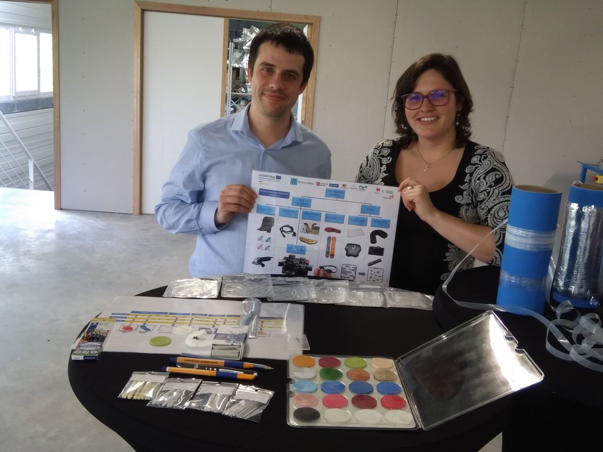 elastoplast2's tweet image. Collaboration between GoToS03-projects Bioharv &amp;amp; Elast-Plast, presenting some demonstrators. @Centexbel @InterregFWVL @interreg_gotoS3 #Bioharv