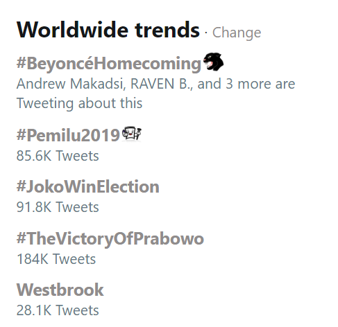 Bey_Legion's tweet photo. #BeyoncéHomecoming is the #1 trending topic worldwide. 👑

https://t.co/KLbLZbOUa2 @netflix @strongblacklead https://t.co/rmijjAnqMB