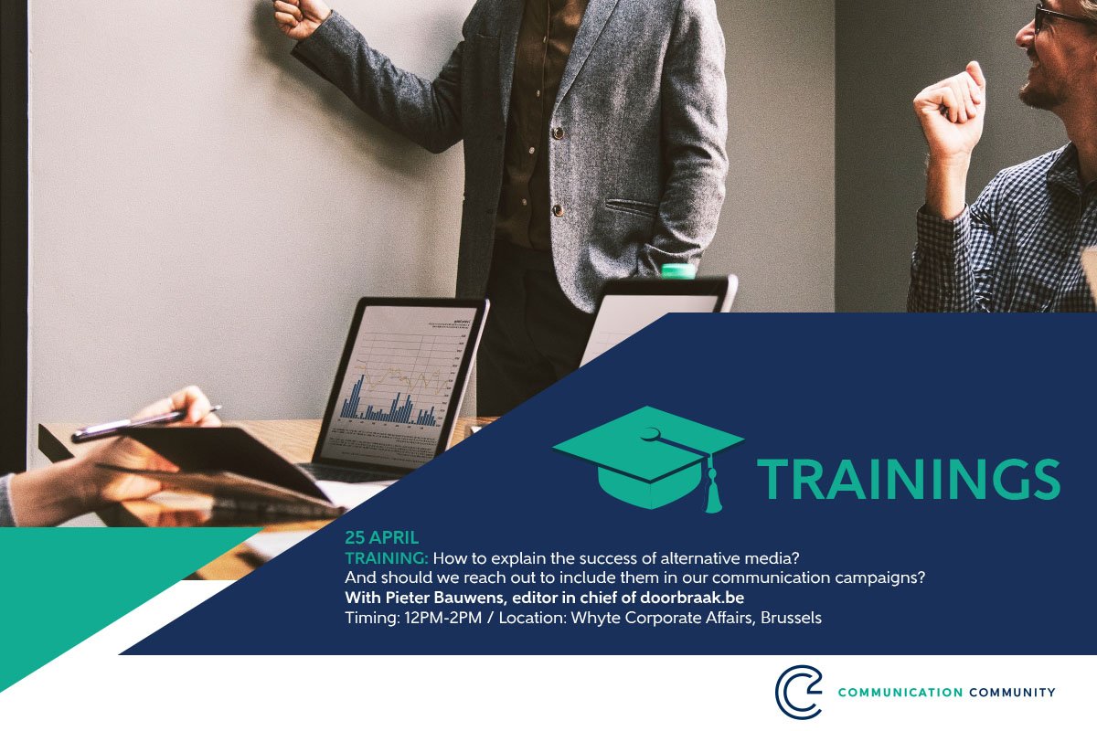 Did you already enroll for our next workshop? 25 April <a href="/Whyte_CA/">Whyte Corporate Affairs</a> : the rise of alternative media with <a href="/philengels/">philippe engels</a> &amp; <a href="/PieterBauwens/">Pieter Bauwens ن</a> . Subscribe here: lnkd.in/eEjmeGk or send an email to info@csquare.be.