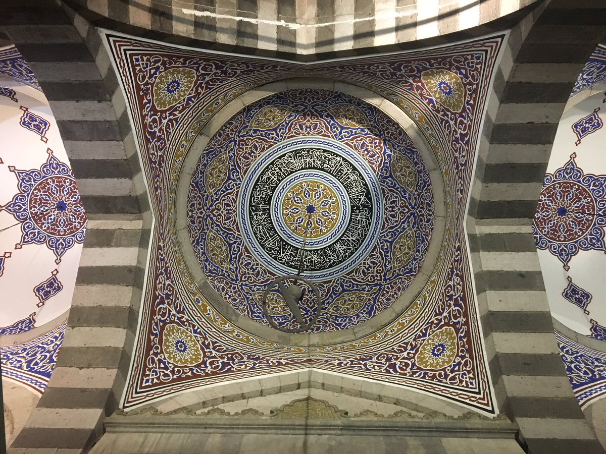 Then in February, with Ankara’s AKP candidate coming from Kayseri, I decided it was time to visit the Anatolian city for the weekend. Not an old masjid, but the Bürüngüz Camii has some beautiful ceilings outside (which have become an obsession to photograph as the thread shows)