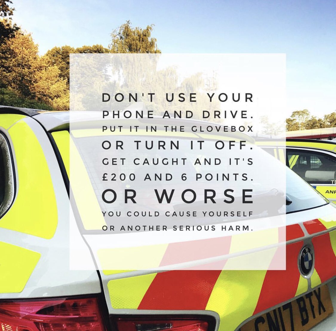 Did you know that using a phone handsfree is just as distracting as using the phone in your hands. The best thing to be safe is to just #TurnItOff  or put it on #DoNotDisturb and put it out of sight. We aren’t doing this for fun we want you to get where you’re going.  SL