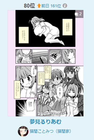 夢見りあむちゃんのマンガ、pixivでランキング入ってたようです。
見てくれた方(人''▽`)ありがとう✨
https://t.co/UH3wH1JS0h 