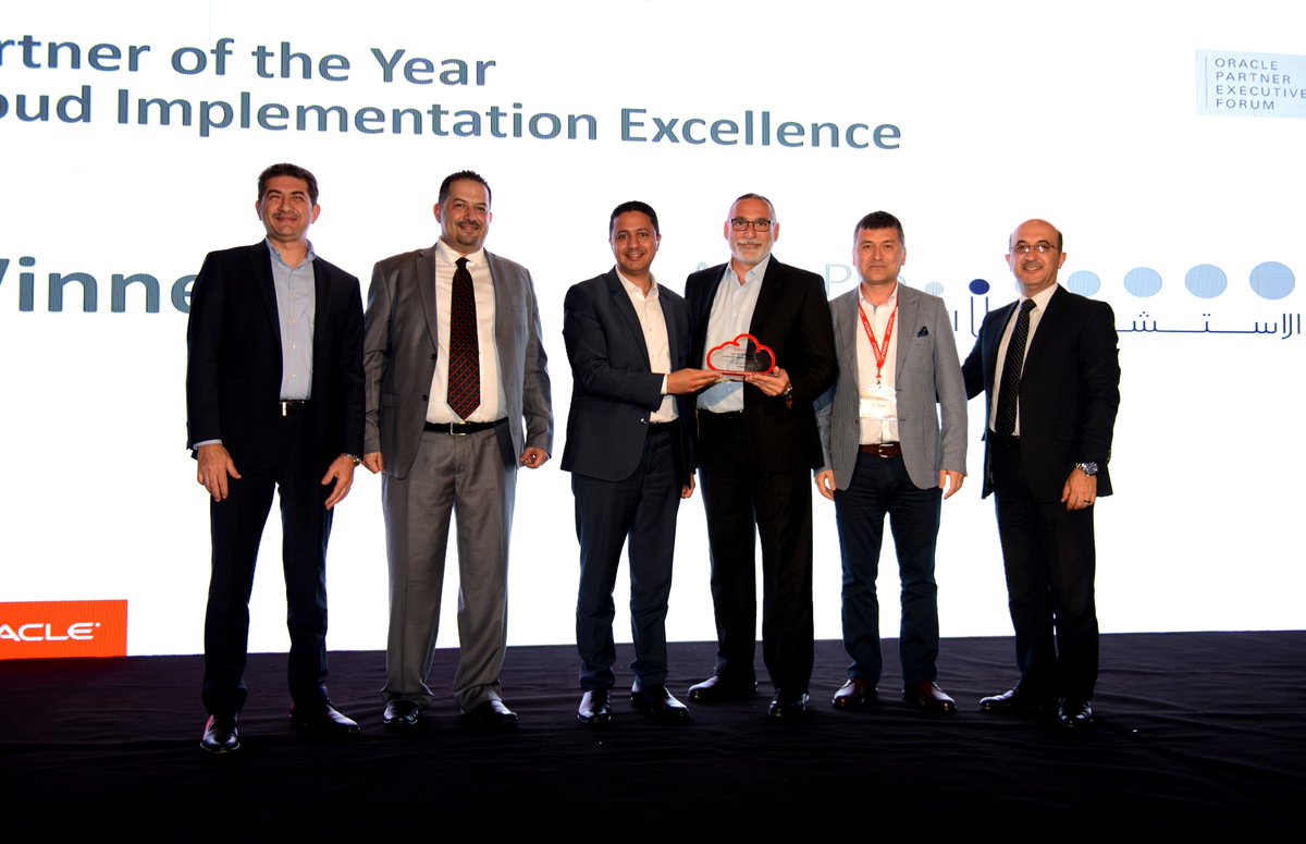 SelmaLevent's tweet image. For excellence in #CloudImplementation across MENA speak to our FY19 Oracle Partner of the Year Award winners @AppsProME #OraclePartnerExecutiveForum #Innovate #YourTomorrowToday @oracleemeaps
