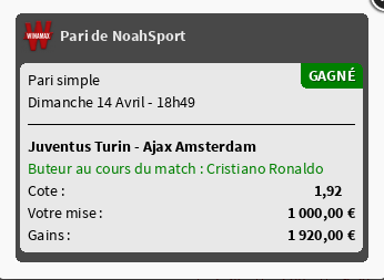 NoahPronostic's tweet image. Hello les amis, on va faire simple :

Pour le prochain pronostic c'est 400 FAV ❤ &amp;amp; 400 RT ♻mini

Nous sommes sur un 5/5 ✅ et je vais faire en sorte de dépasser la dernière série de 21/21 ✅ qui n'est pas le record de ma page FB.

à vous de voir. #TeamParieur