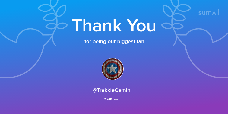VL_WAREHAM's tweet photo. Our biggest fans this week: @TrekkieGemini. Thank you! via https://t.co/pmLAnF4fp9 https://t.co/OYTcXvZWjz