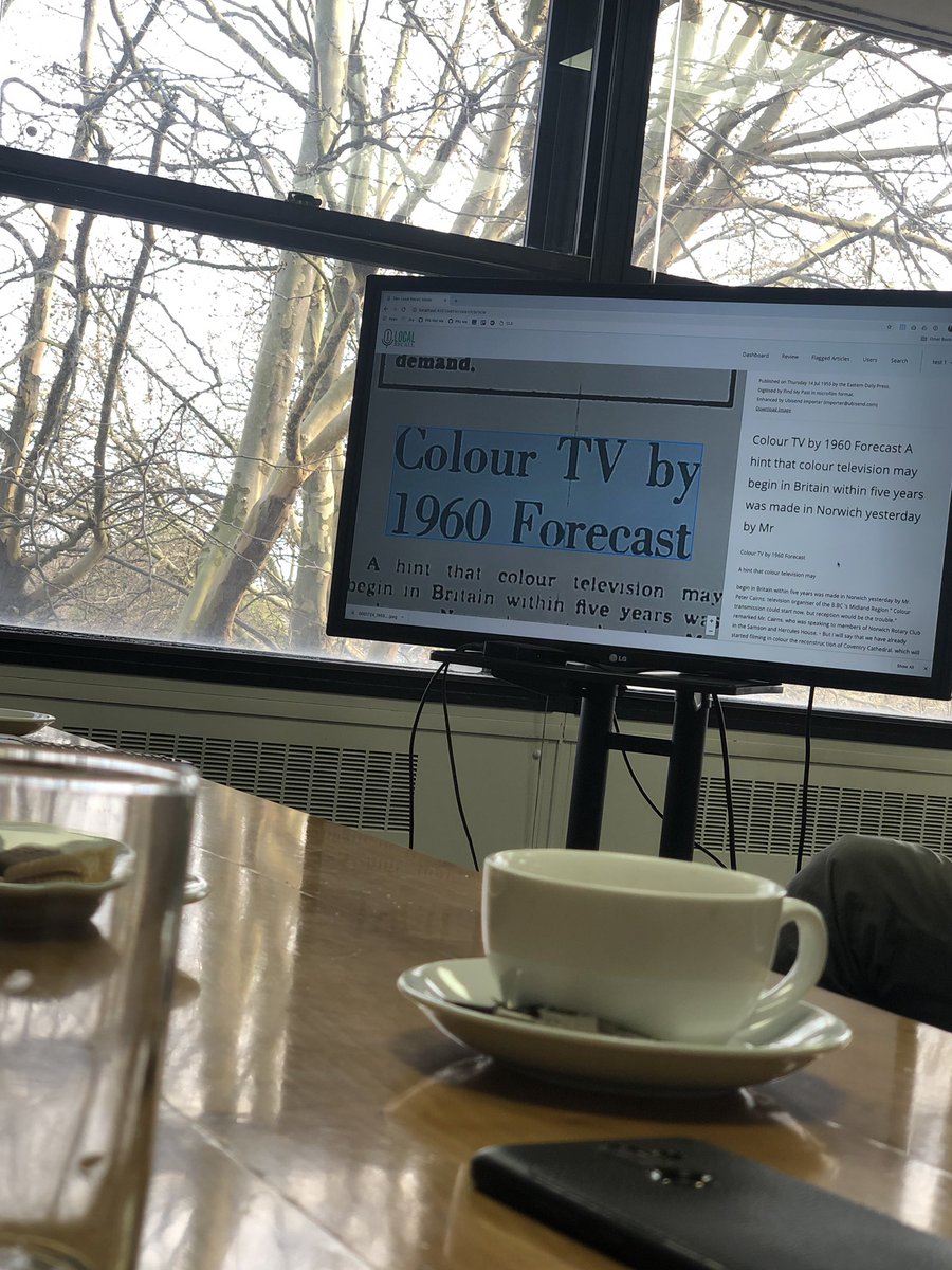 The <a href="/localrecall/">Local Recall Project</a> project with @Archant and <a href="/Google/">Google</a> is moving fast! 

Stumbled upon a pretty cool piece of #tech history yesterday. This 1955 article predicts the colour TV within 5 years. 

Learn more: blog.ubisend.com/discover-chatb…