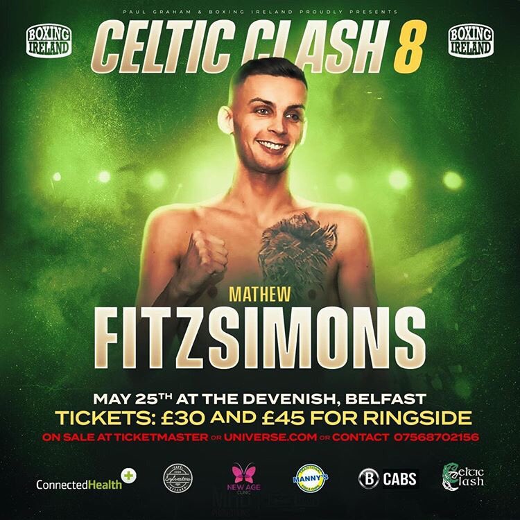 LoveIrishBoxing's tweet image. Assassin Boxing’s Belfast super featherweight @MathewFitz11 Mathew Fitzsimons returns to the ring on Celtic Clash 8 at @TheDevenish Complex on May 25. 💥💥💥🥊

@ConorSlater9 @davidkelly777 @nickyfullerton @stesharpe1 @Mr__Morrison @andyirishnews