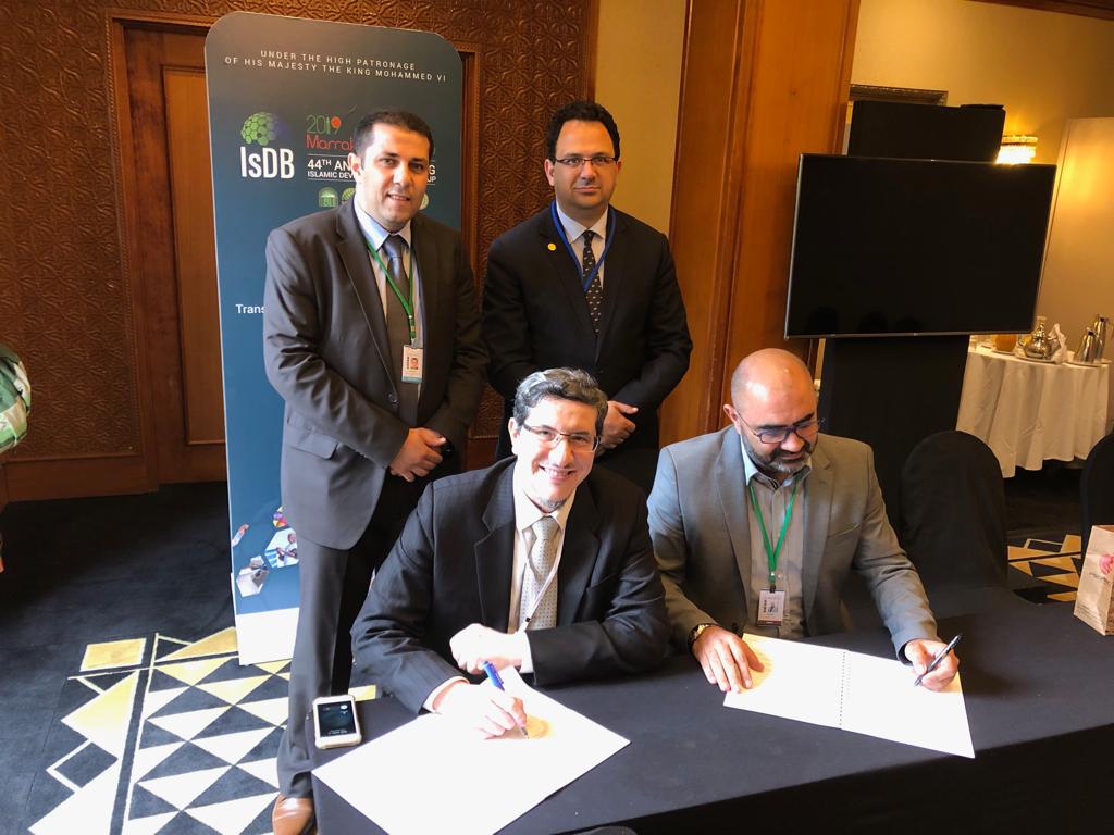 isdbinstitute's tweet photo. IRTI Signs MoUs, Discusses with Partners on Smart Solutions and Capacity Development during the 44th @isdb_group Annual Meeting in #Marrakech #Morocco 
https://t.co/eWzaCl4NYz
#AM44 https://t.co/cZoI38A55q