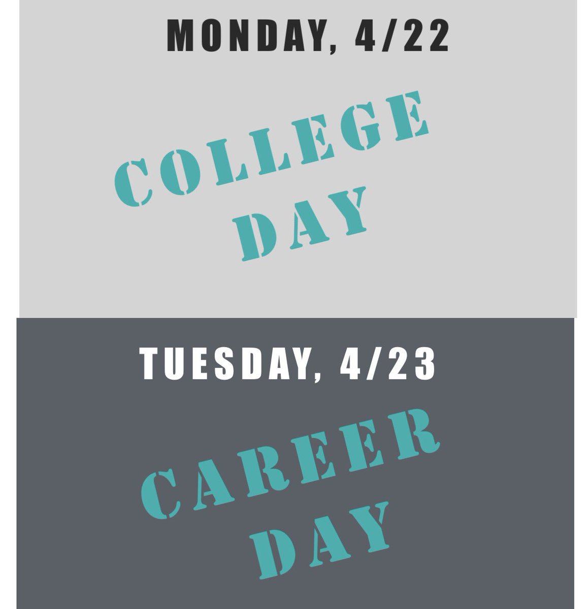 TateHighStuCo's tweet photo. Senior week is next week! Here are the dress up days. For more info visit https://t.co/9x6aP5JJzT or ask an SEB representative https://t.co/JeiDpVUV1k