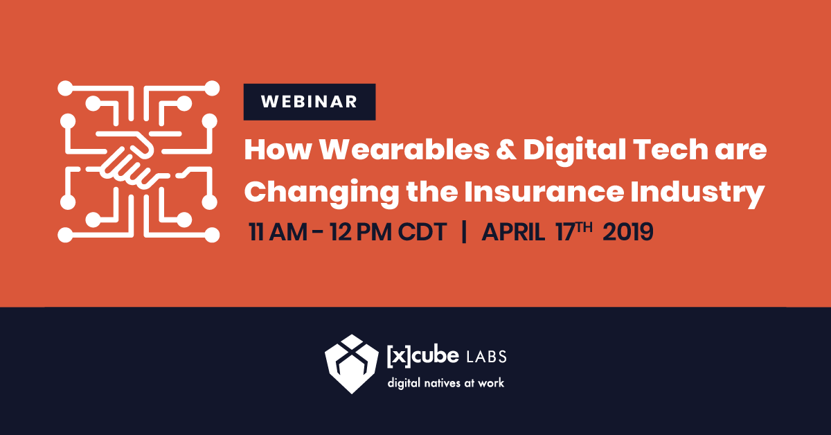 s_menthula's tweet photo. Ready for our webinar on How Wearables &amp; Digital Tech are Changing the Insurance Industry?

Click here to attend - https://t.co/gV7bXefddV 
#healthinsurance #werables #digitaltransformation #webinar #xcubeLABS https://t.co/1Xun9Bxe85