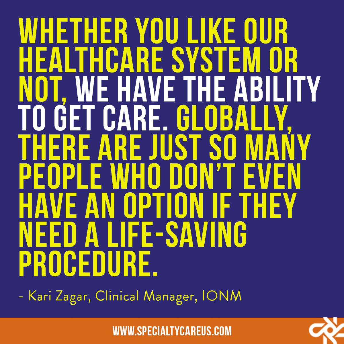 SpecialtyCareUS's tweet photo. SpecialtyCare is proud to have IONM team members that use their talents to serve those in need. Kari talks about her trip to Uganda in this episode of Scrubbing In.

https://t.co/52IZao1OJc

#NDWeek2019 #IONM#IntraoperativeNeuromonitoring #Healthcare#EEG #EEGtesting #Neurology https://t.co/SnUX1cEvRF
