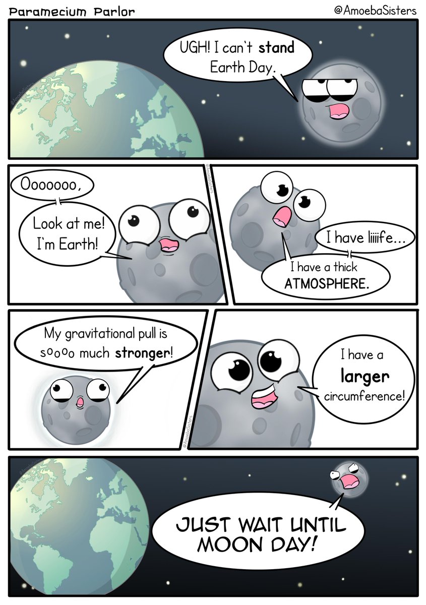 AmoebaSisters's tweet photo. Earth Day is April 22nd, but really shouldn't we be good stewards of the Earth every day? #earthday #sciart #sciencetwitter https://t.co/bnag6KtosY