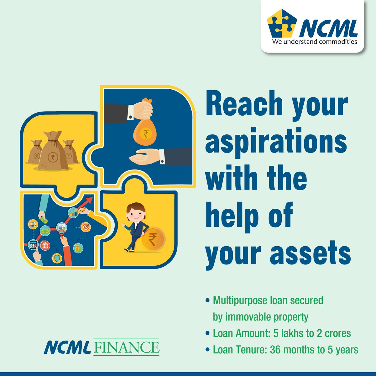 NCMLSocial's tweet photo. Achieve your dreams with the financial assistance of #NFIN. Get multi-purpose loan for agro and allied activities with hassle-free approach. Know more https://t.co/Yh3yylYALD https://t.co/7G6o6sTkiA