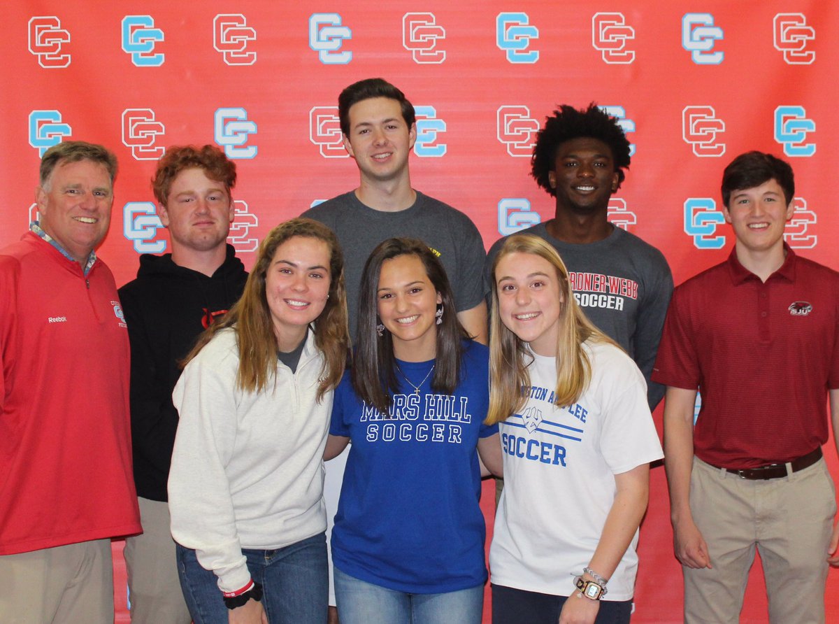 CCHSCougarNews's tweet photo. Spring Signing Day Celebrated Today at Charlotte Catholic
 
Seven CCHS Athletes Commit to Play Collegiate Sports

Charlotte, NC – Charlotte Catholic High School is proud to announce that seven members of the Class of 2019 committed today to play college sports. https://t.co/Cb5WR1IBzw