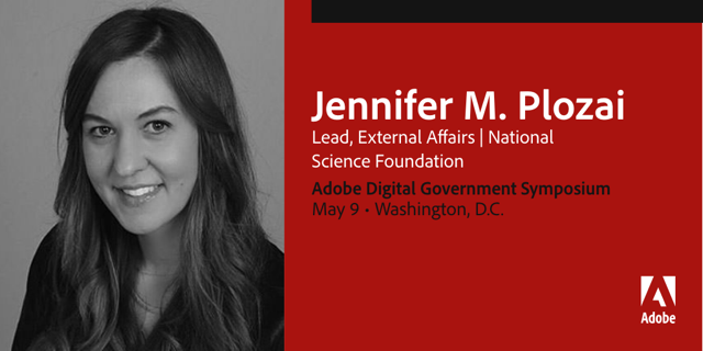 With strategic communications experience at the TSA and DoD, Jennifer Plozai is no stranger to multi-channel outreach. Hear from Jennifer and more industry leaders at #AdobeGovSymp: ow.ly/79yL30ospIg
