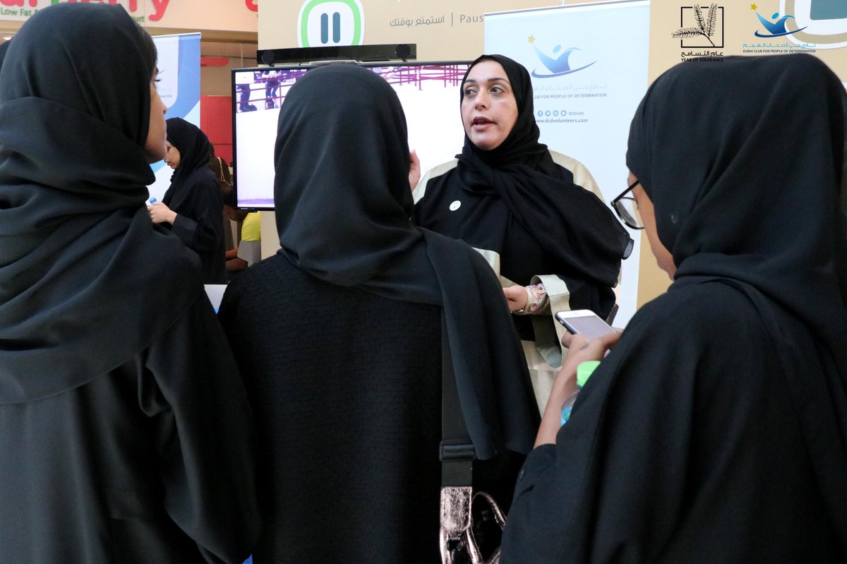 DCDuae's tweet photo. شارك نادي دبي لأصحاب الهمم في معرض العمل التطوعي الذي يقام في كليات التقنية العليا للطالبات في دبي بتنظيم من الكلية، 

#Repost
@hct_uae
#كليات_التقنية_العليا في دولة #الإمارات ( #HCT ) in #UAE
#نادي_دبي_لأصحاب_الهمم #dcdu
#أصحاب_الهمم #dubai #People_of_Determination https://t.co/9geV5ifqEy