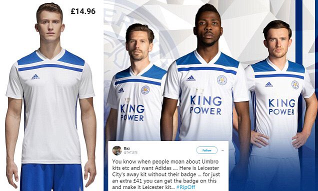 With the massive success of <a href="/LCFC/">Leicester City</a> third kit <a href="/adidasfootball/">adidas Football</a> have spent a whole 19 seconds designing next seasons home kit!! Get it now before it’s £50!! Let’s never forget haha 😂