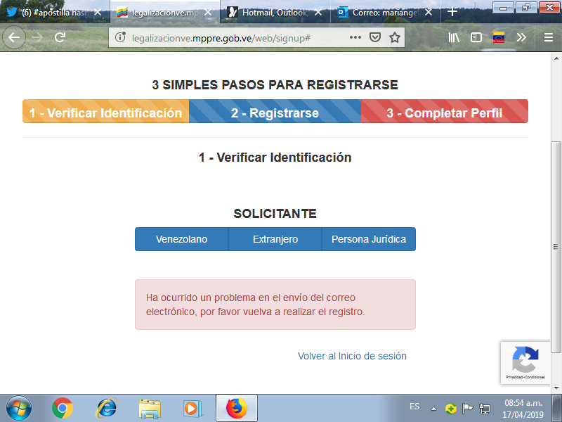 luisiris4's tweet photo. no he podido hacer el registro me sale este error si alguien sabe como solucionarlo les agradeceria  #apostilla https://t.co/7oVR2gq32U